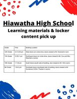 HHS Learning Materials Pick Up