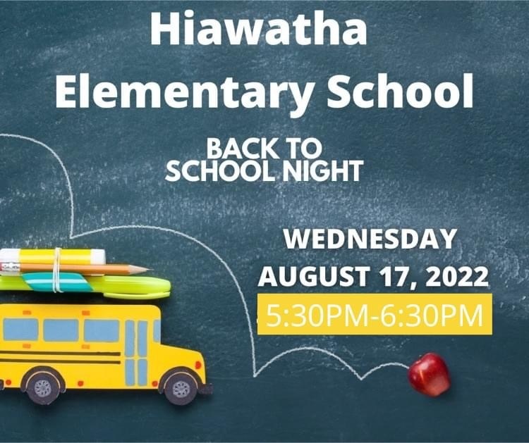 HES Back To School Night 5:30-6:30pm