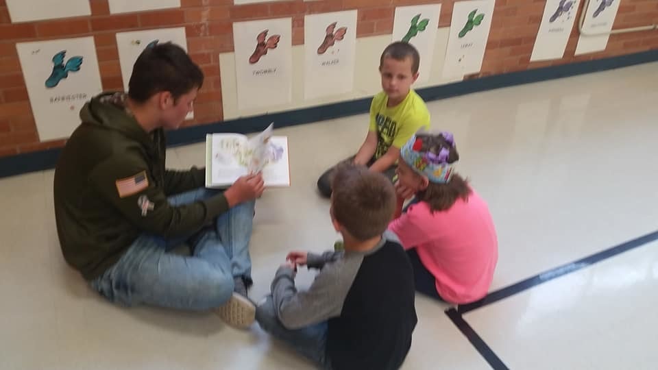 Reading with Red Hawks